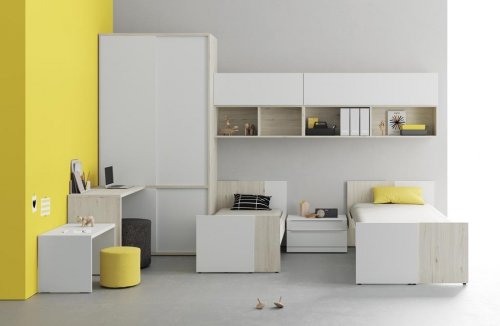 Chambre d'enfants et de jeunes avec lits de notre collection GROW.