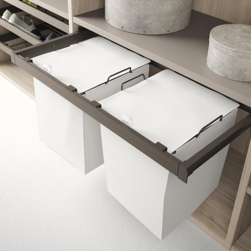 Détail des paniers extractibles pour l'intérieur de vos armoires.