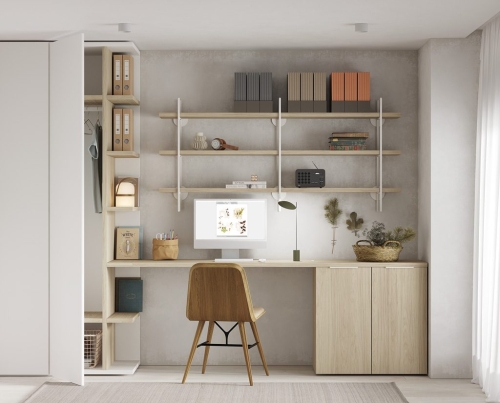 Zone d'étude en blanc et finition de Frida.