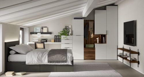 Chambre avec finition Sake et Valentina.